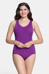 Amante Bodysuit With Removable Pads - Grape Glow — thumbnail 1